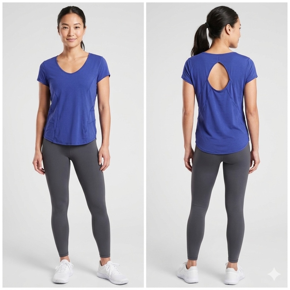 Athleta Keyhole Back Tee